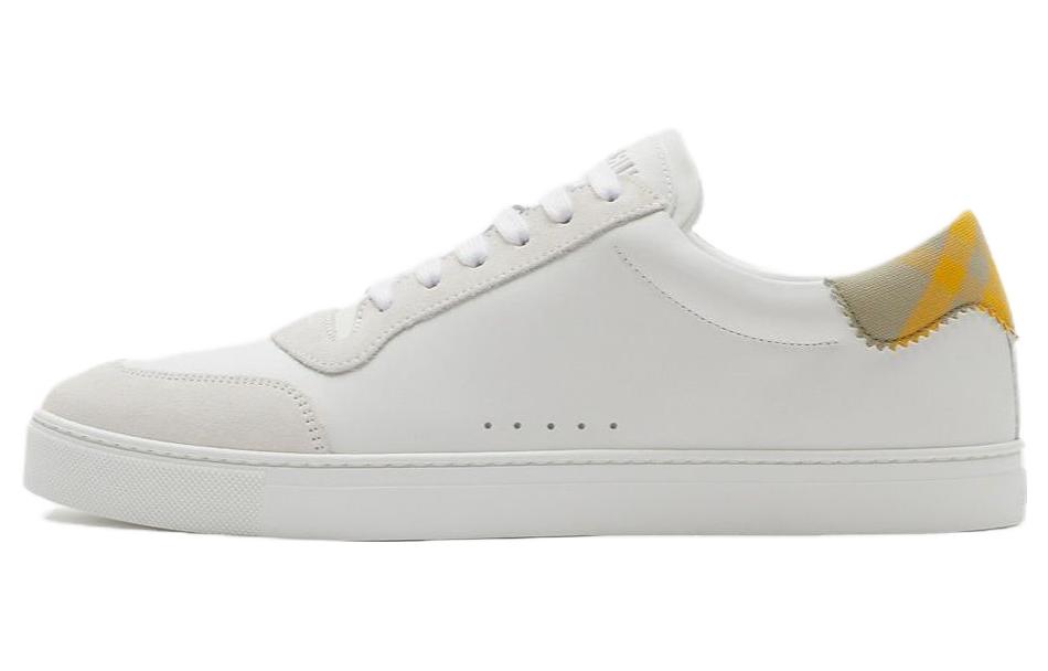 Burberry Low-Top Skateboard Shoes Men's White
