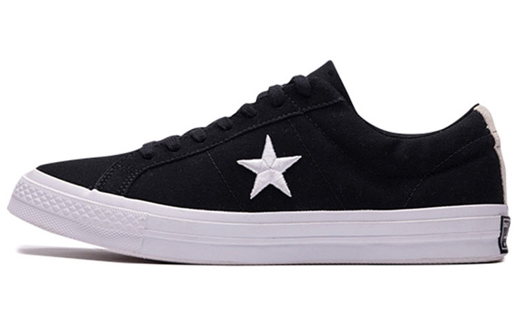Converse One Star Wear resistant Non Slip Low Tops Shoe Black White