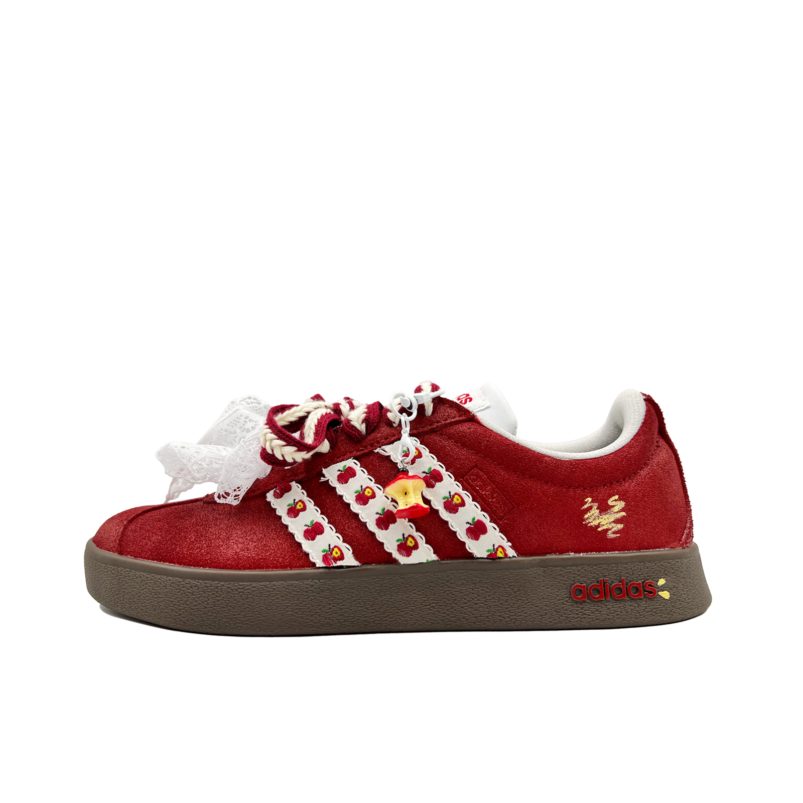 Adidas VL Court 2.0 Skateboard Shoes Unisex Low top Red/White