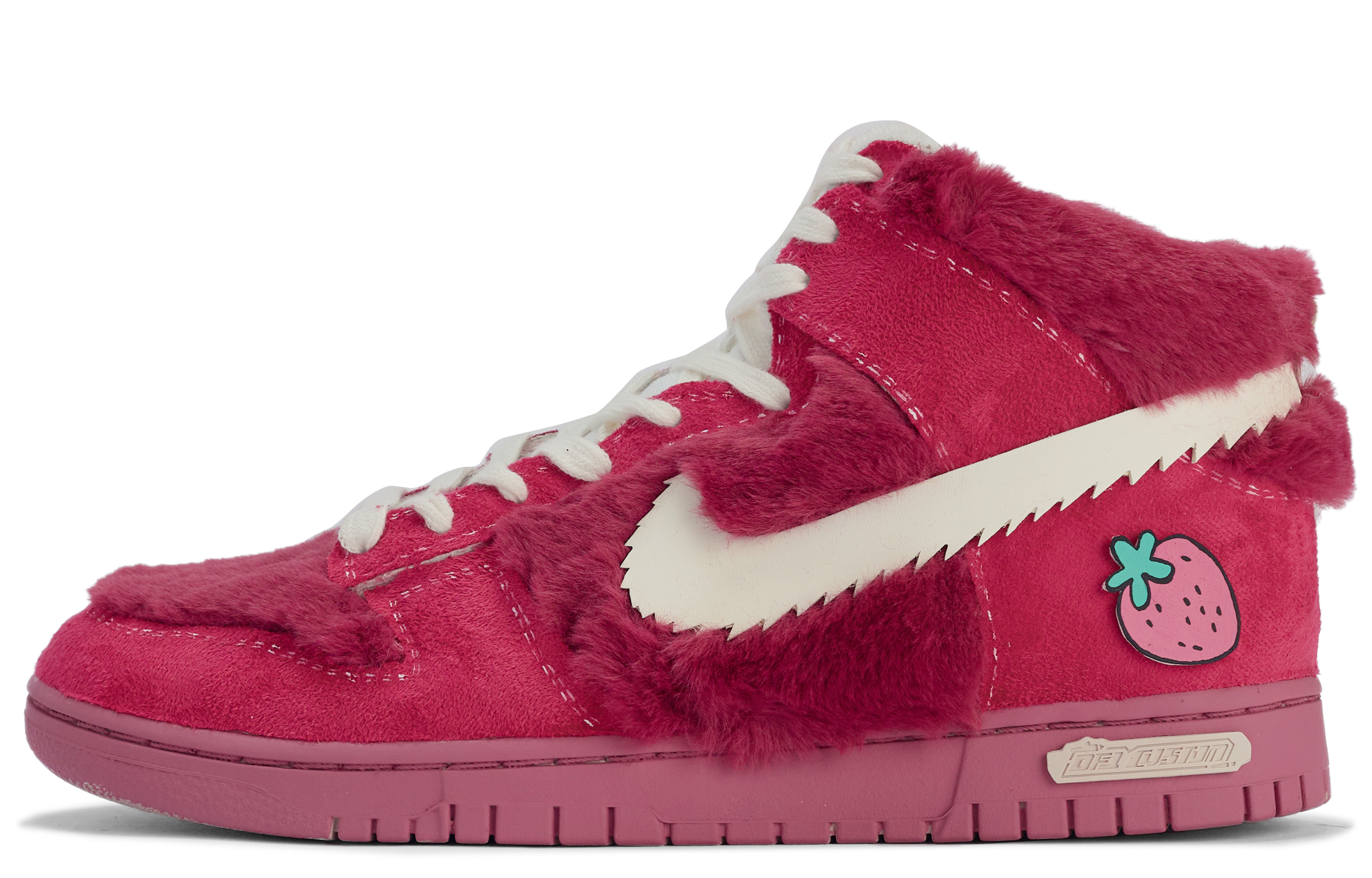 Nike Dunk Skateboard Shoes Women's Mid top Pink