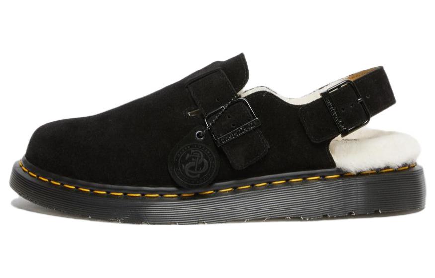 Dr. Martens Jorge Shearling Slingback Mule 'Black'