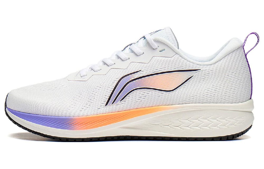 LiNing Red Hare 6 Slip Resistant Abrasion Resistant Low top Running Shoes Men's White