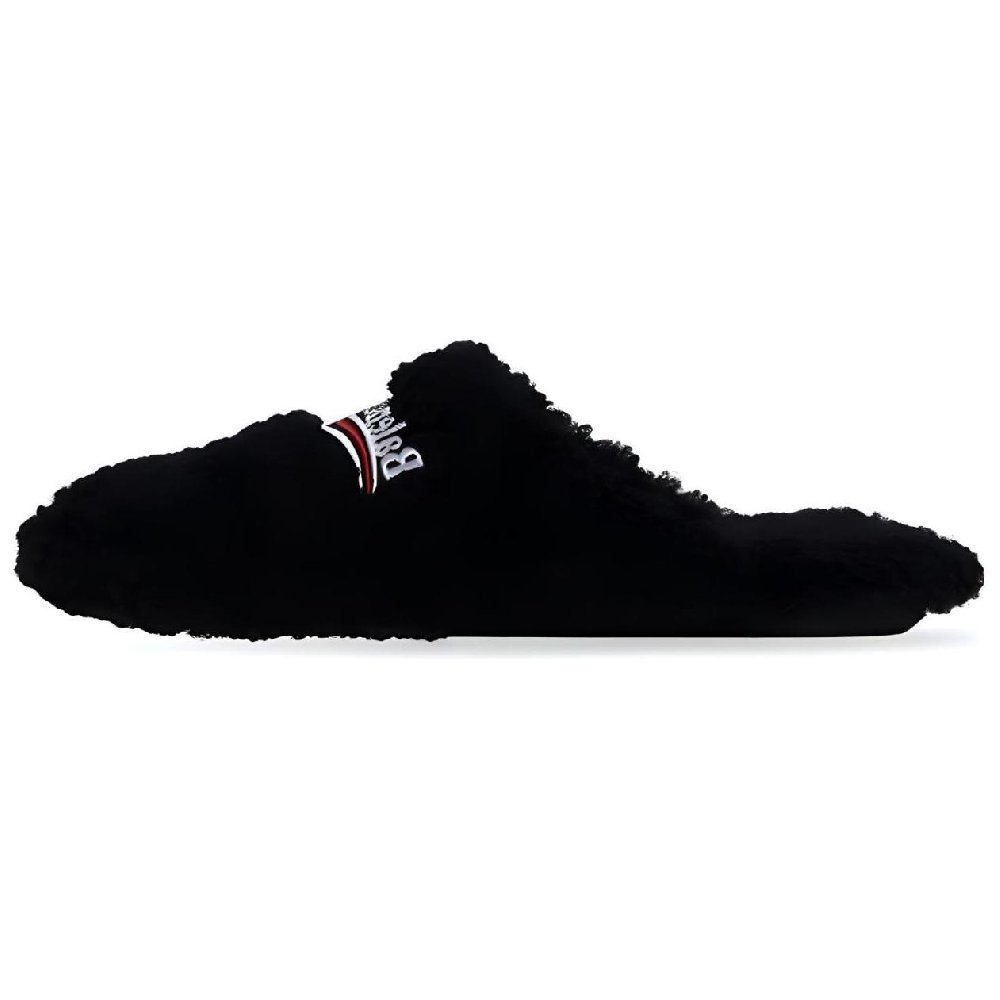 Balenciaga Furry Slides 'Black'