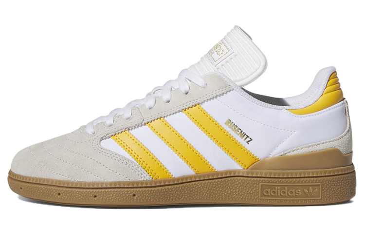 Adidas Originals Busenitz Shoes 'Crystal White Yellow Gum'