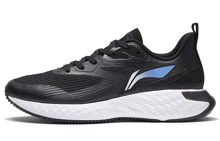 LiNing Running Collection Cushioning Abrasion Resistant Lightweight Low top Running Shoes Men's Black