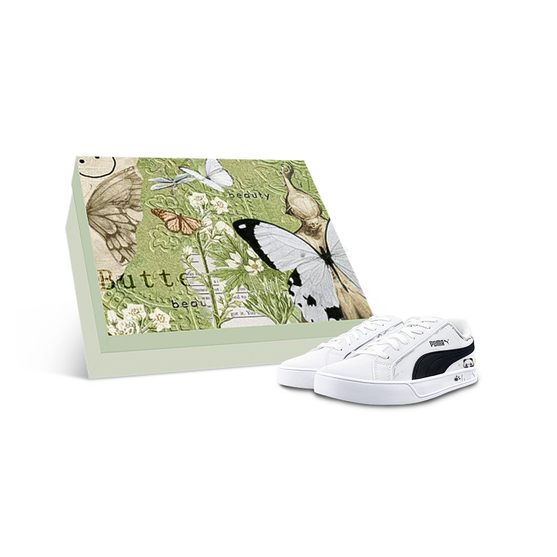 PUMA Smash Vulc Balanced Lightweight Low top Skateboard Shoes Unisex White Black