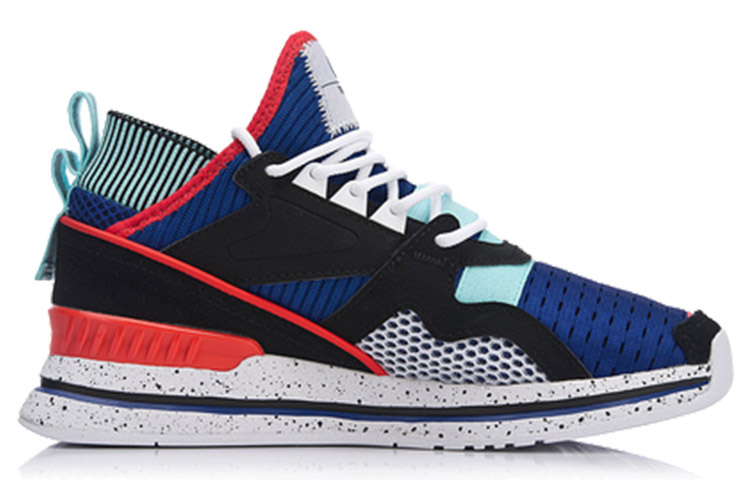 LiNing 001 T1000 Breathable Low top Running Shoes Women's Dark Blue