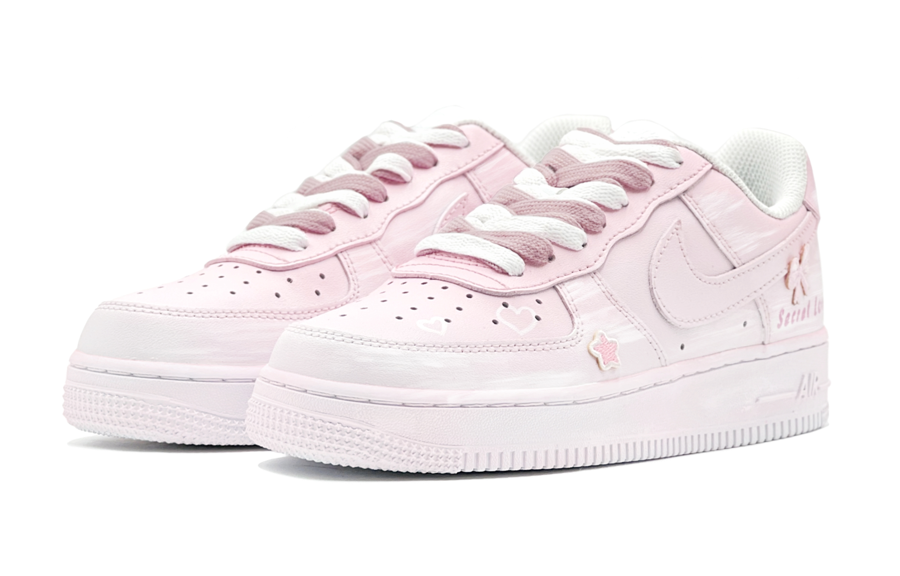 Nike Air Force 1 Air Force 1 Low Top Skateboard Shoes GS Pink White купить в интернет-магазине Yoocart с быстрой доставкой по России.