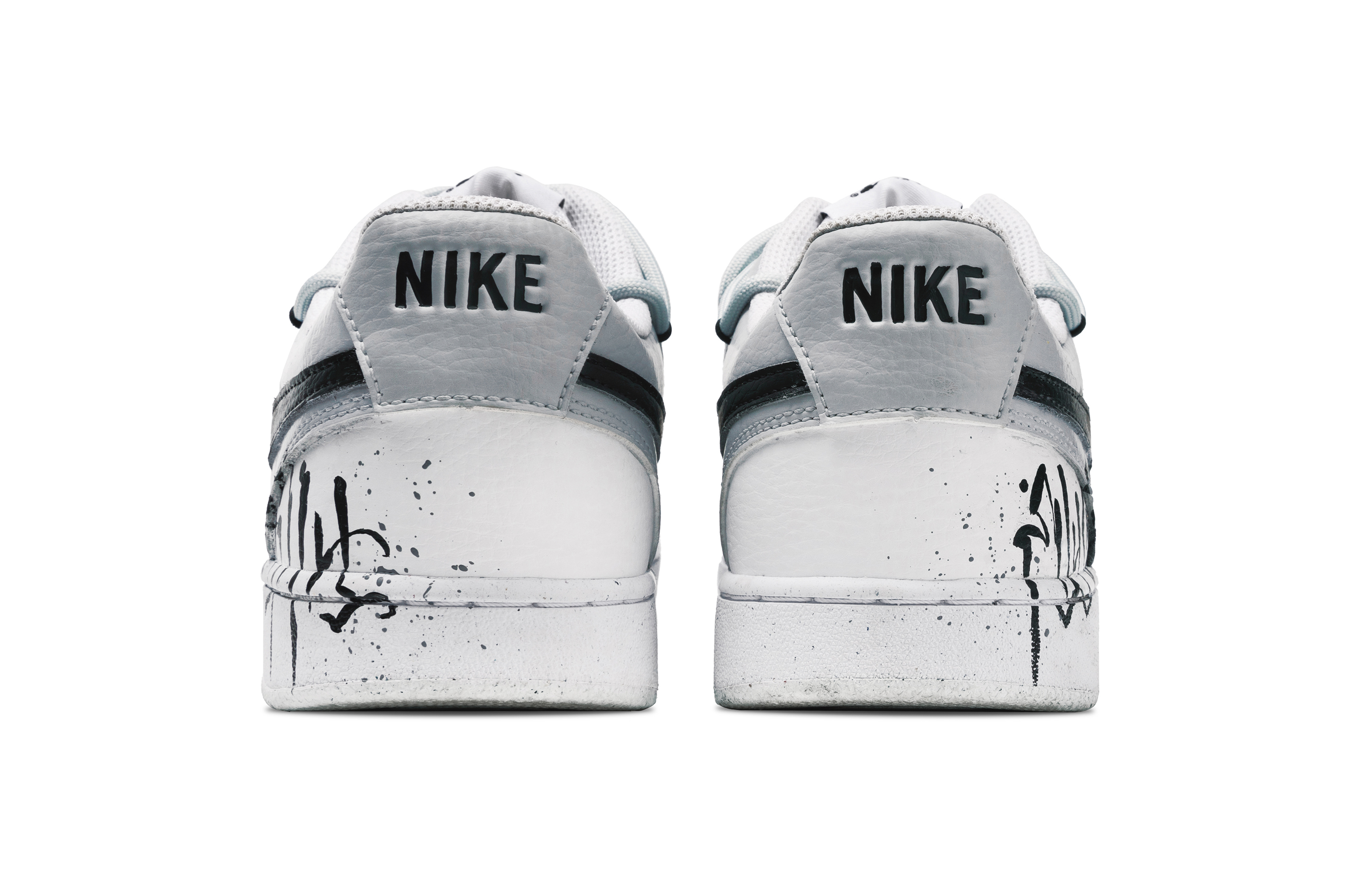 Nike Court Vision 1 Blazing Night Riddle Anti Slip Wear Resistant Low Top Skateboard Shoes Men's Black White купить в интернет-магазине Yoocart с быстрой доставкой по России.