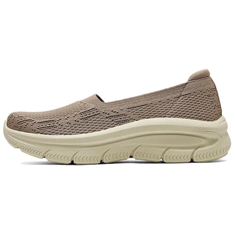 Skechers Cushioned Slip-Resistant Breathable Low-Top Casual Shoes Women's Brown