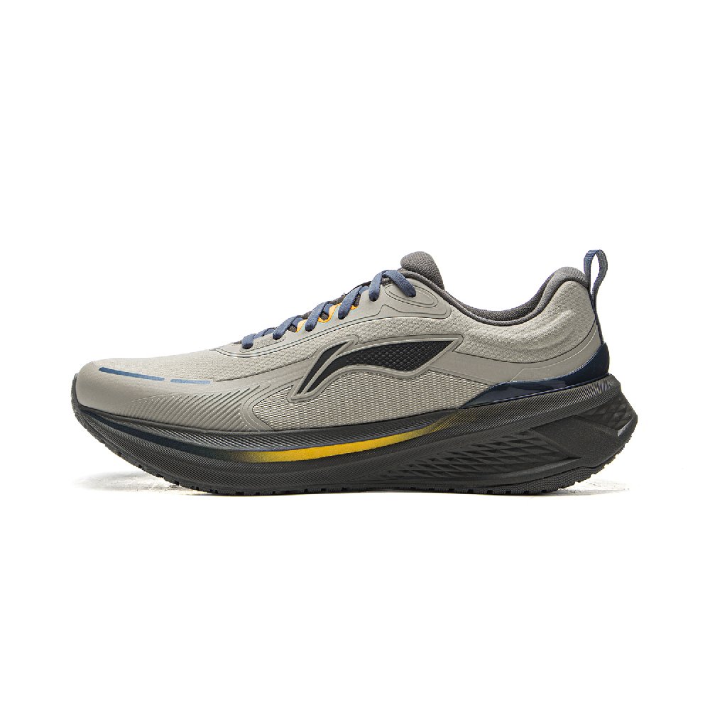 LINING Wuyue 3.0 Protective Edition Running Shoes Men's Low Top Earth Frost Gray
