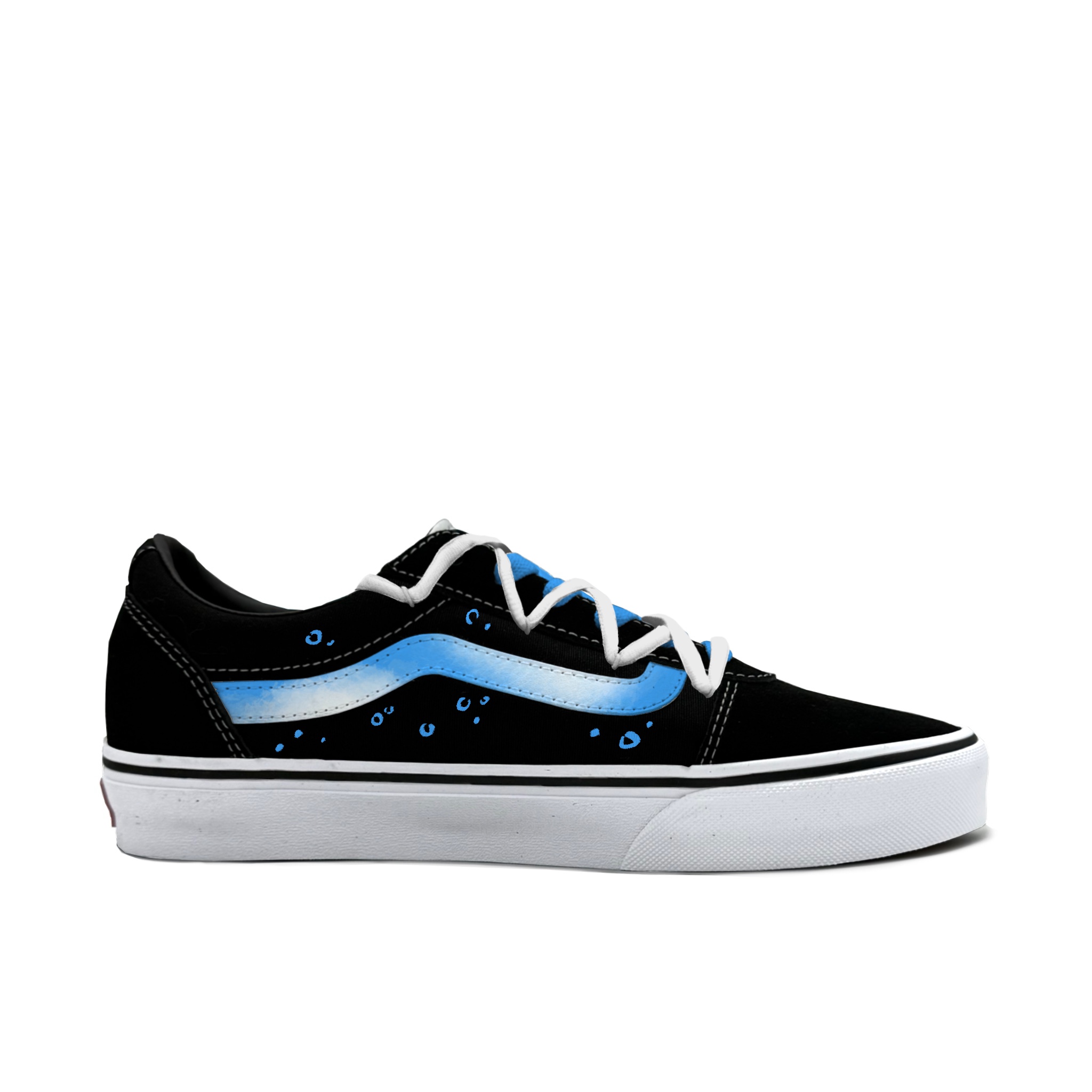 Vans Ward Abrasion Resistant Low Top Skateboard Shoes Women's Blue