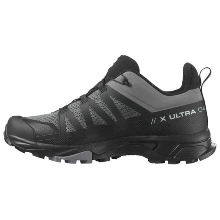 SALOMON X Ultra 4 Cushioning Anti-Slip And Wear-Resistant Low-Top Running Shoes Men's Black Gray