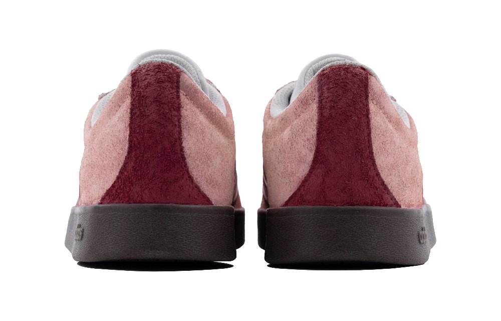 Adidas Neo Vl Court Classic Anti-Slip Wear-Resistant Low-Top Skateboard Shoes Unisex Pink