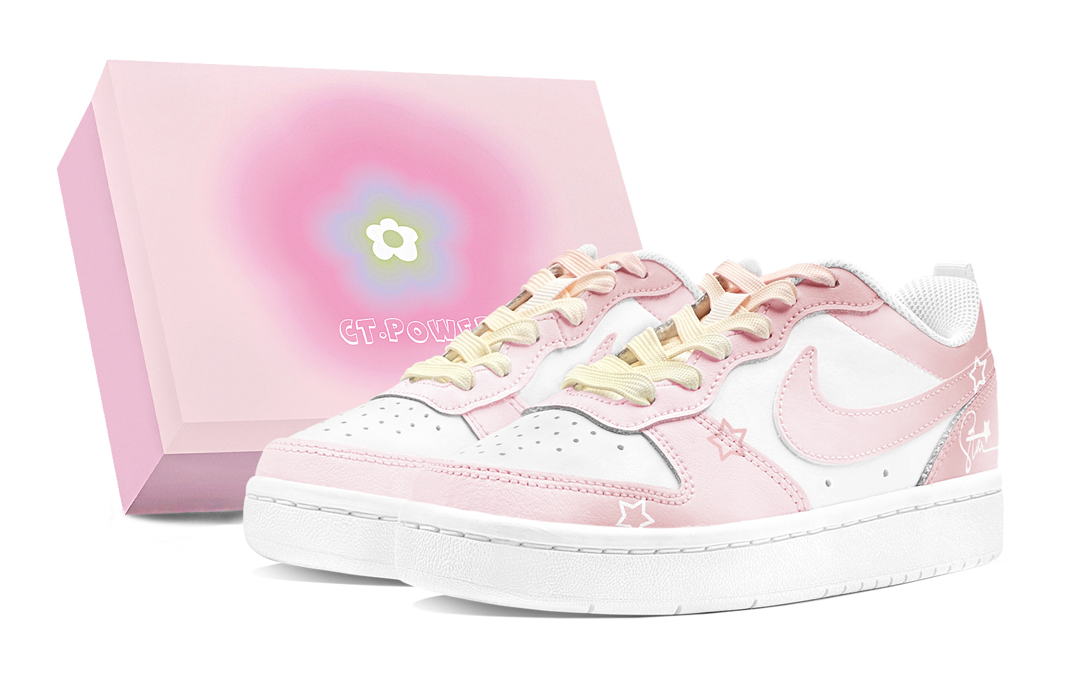 Nike Court Borough Skateboard Shoes Women's Low top Pink