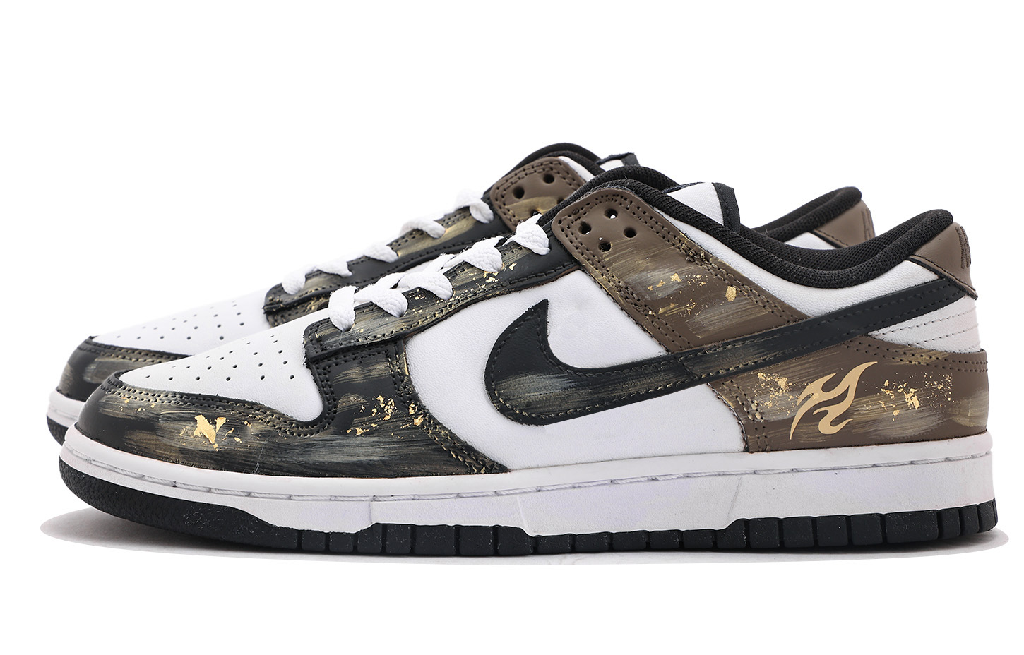 Nike Dunk Abrasion Resistant Low Top Skateboard Shoes Unisex Black Brown купить в интернет-магазине Yoocart с быстрой доставкой по России.