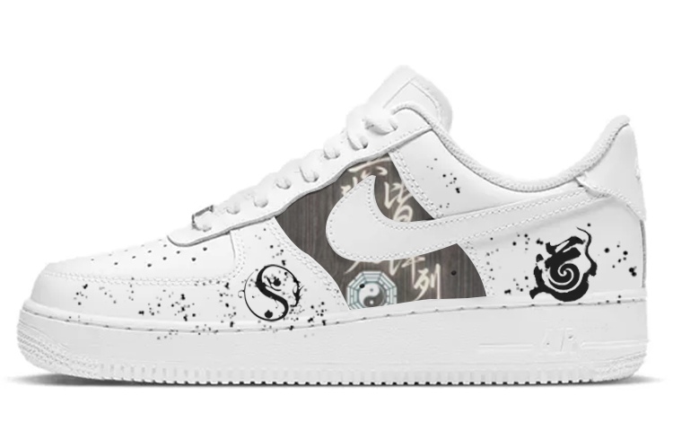 Nike Air Force 1 Anti-Slip Wear-Resistant Low-Top Skateboard Shoes Men's Pure White