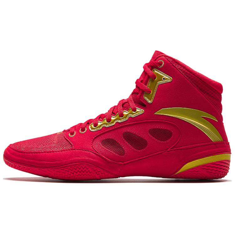 Anta Slip-Resistant High-Top Training Shoes Men's Red