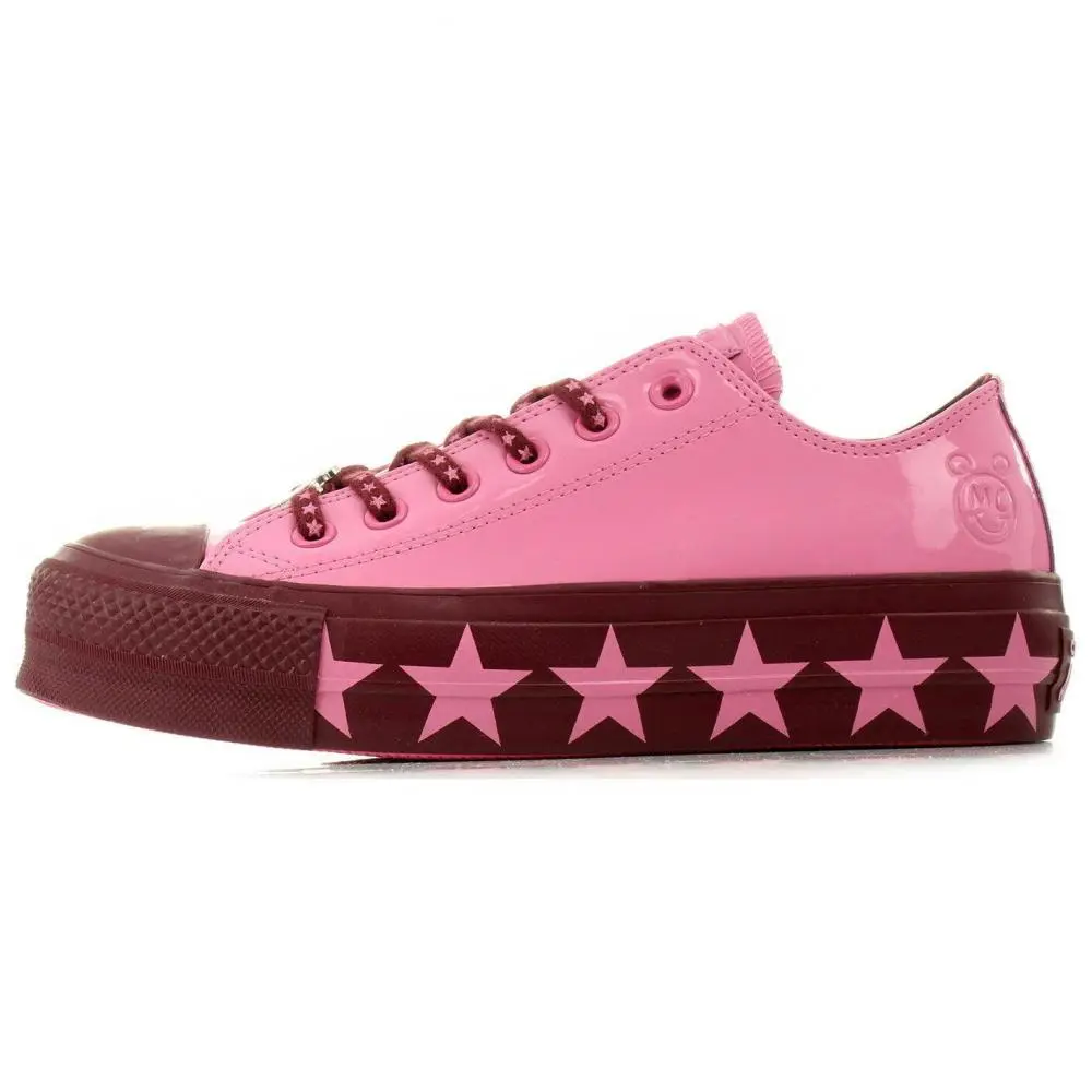 Converse Miley Cyrus X Converse Women's Chuck Taylor All Star Lift Ox 'Pink Burgundy' Women's
