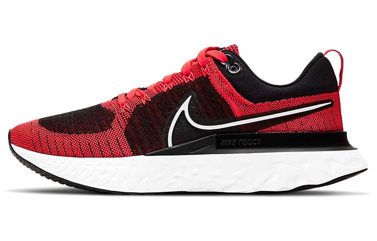 Nike React Infinity Run Flyknit 2 Black Bright Crimson