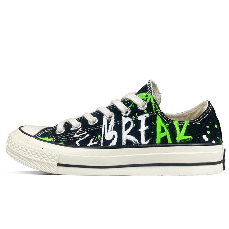 Converse 1970s Slip-Resistant Low-Top Canvas Shoes Unisex Vintage Black