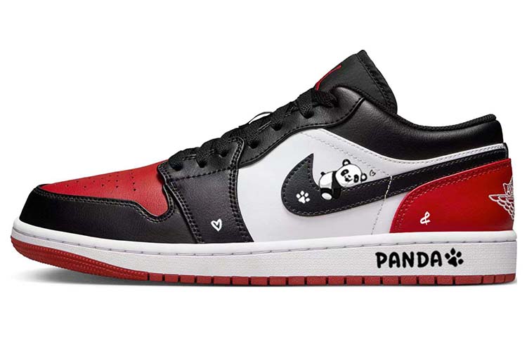 JORDAN Air JORDAN 1 Vintage Basketball Shoes Men Low Top Red/Black