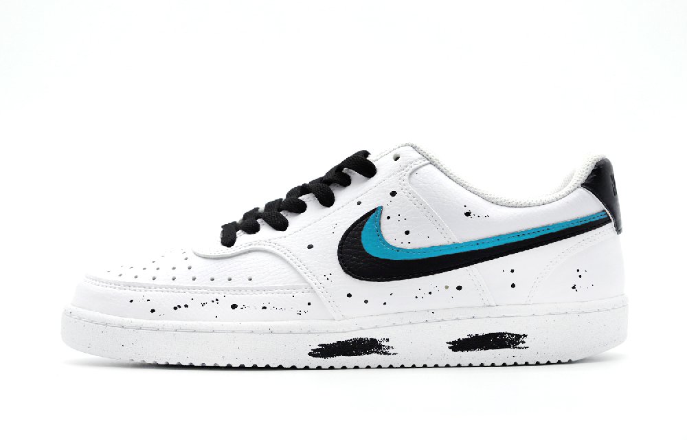 Nike Court Vision 1 Next Nature Non slip Lightweight Low Top Skateboard Shoes Women's White