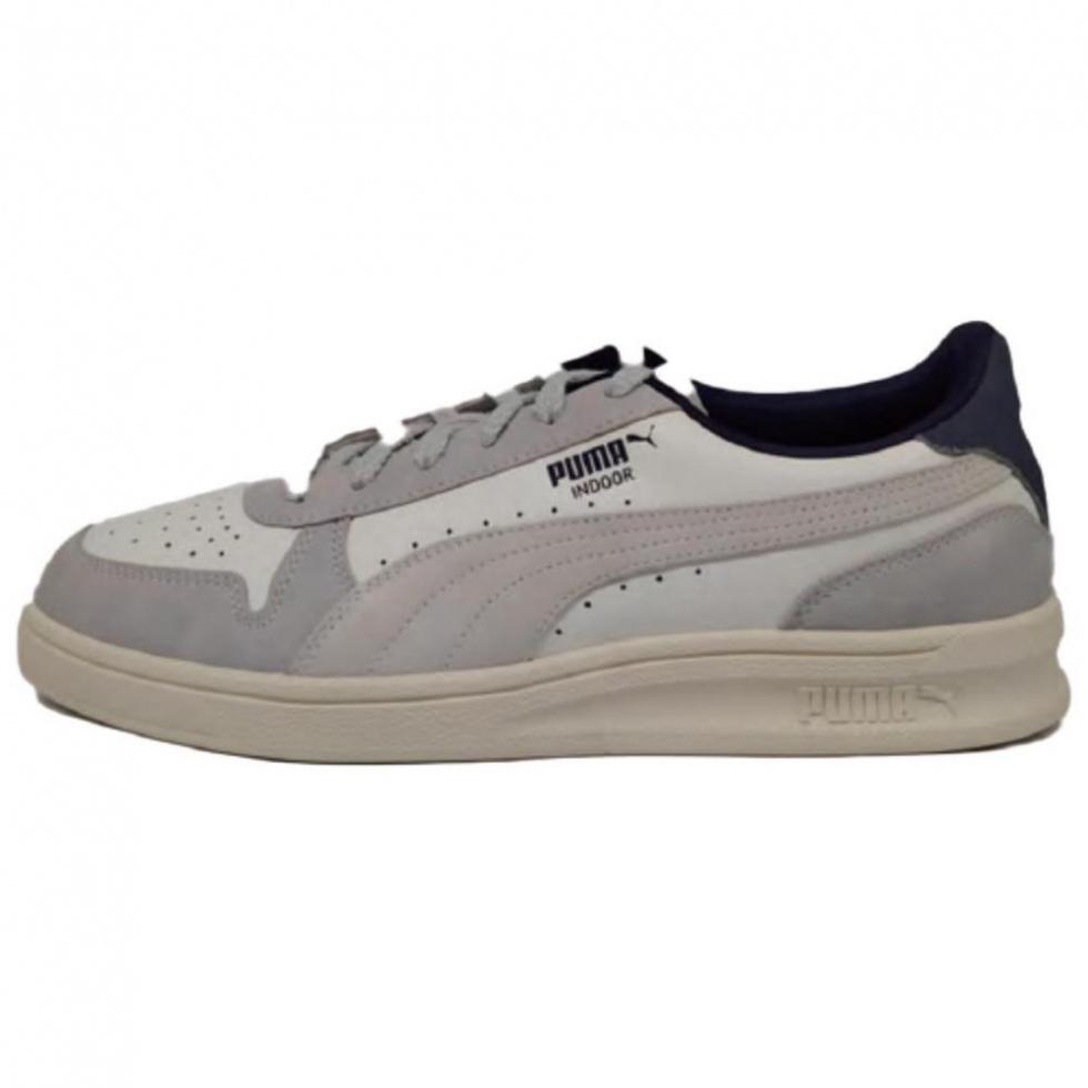 PUMA Anti Slip Wear Resistant Low Top Skateboard Shoes Unisex White Gray Blue
