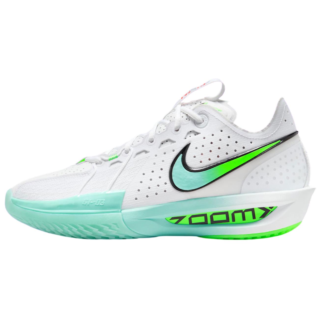 Nike G.T. Cut 3 Abrasion Resistant Breathable Low top Basketball Shoes Unisex White