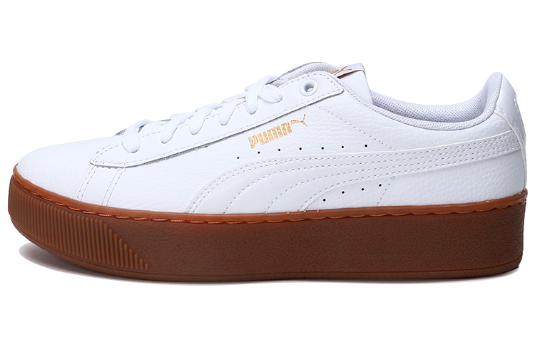 PUMA Vikky Platform Leather White Women's