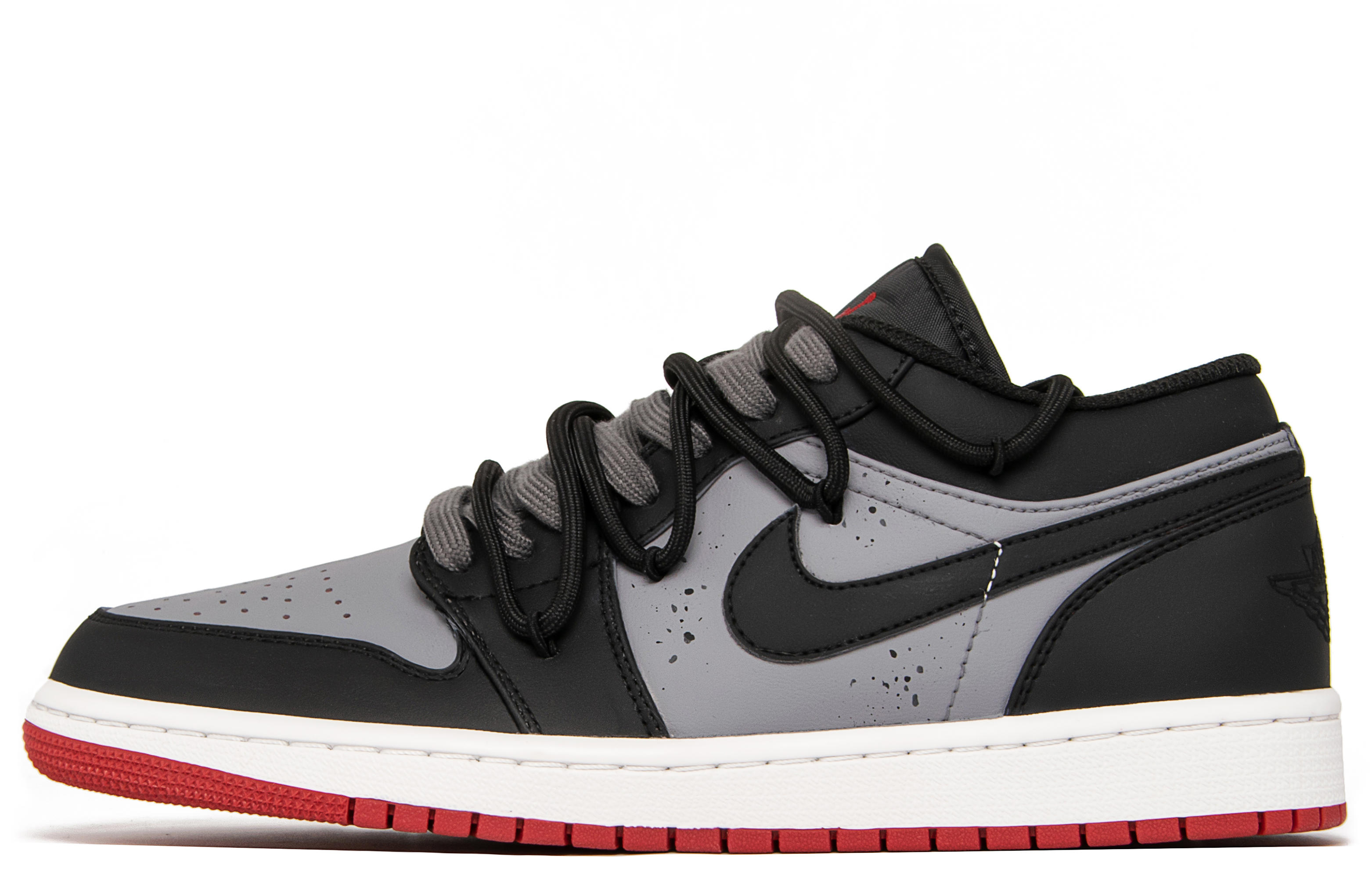 Jordan Air Jordan 1 Shadow Gothic Wear-Resistant Slip-Resistant Low-Top Vintage Basketball Shoes Men's Black Gray купить в интернет-магазине Yoocart с быстрой доставкой по России.