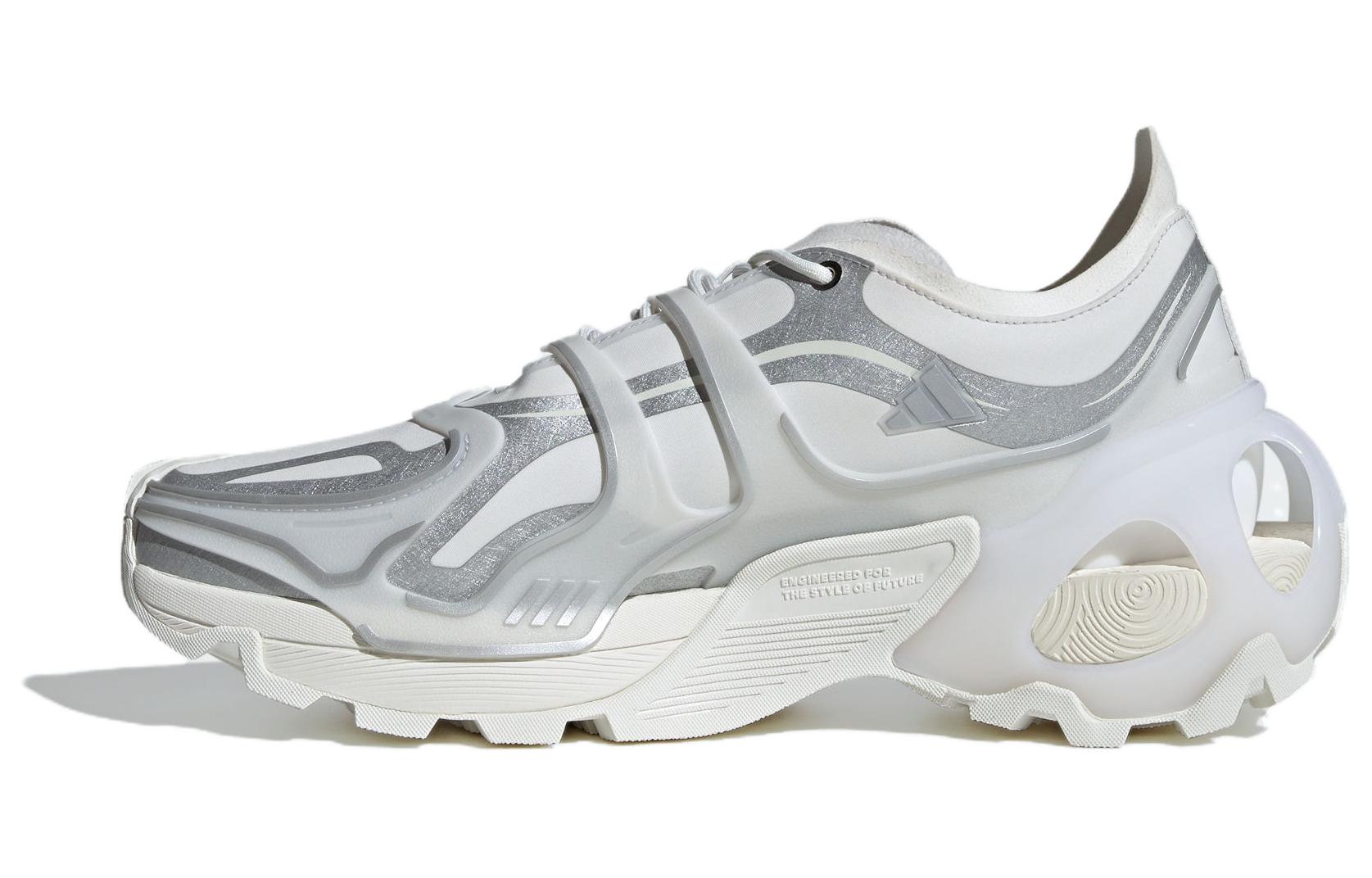 Adidas Wonder Runner Pro Durable Breathable Low-Top Carbon Plate Running Shoes Unisex Silver White