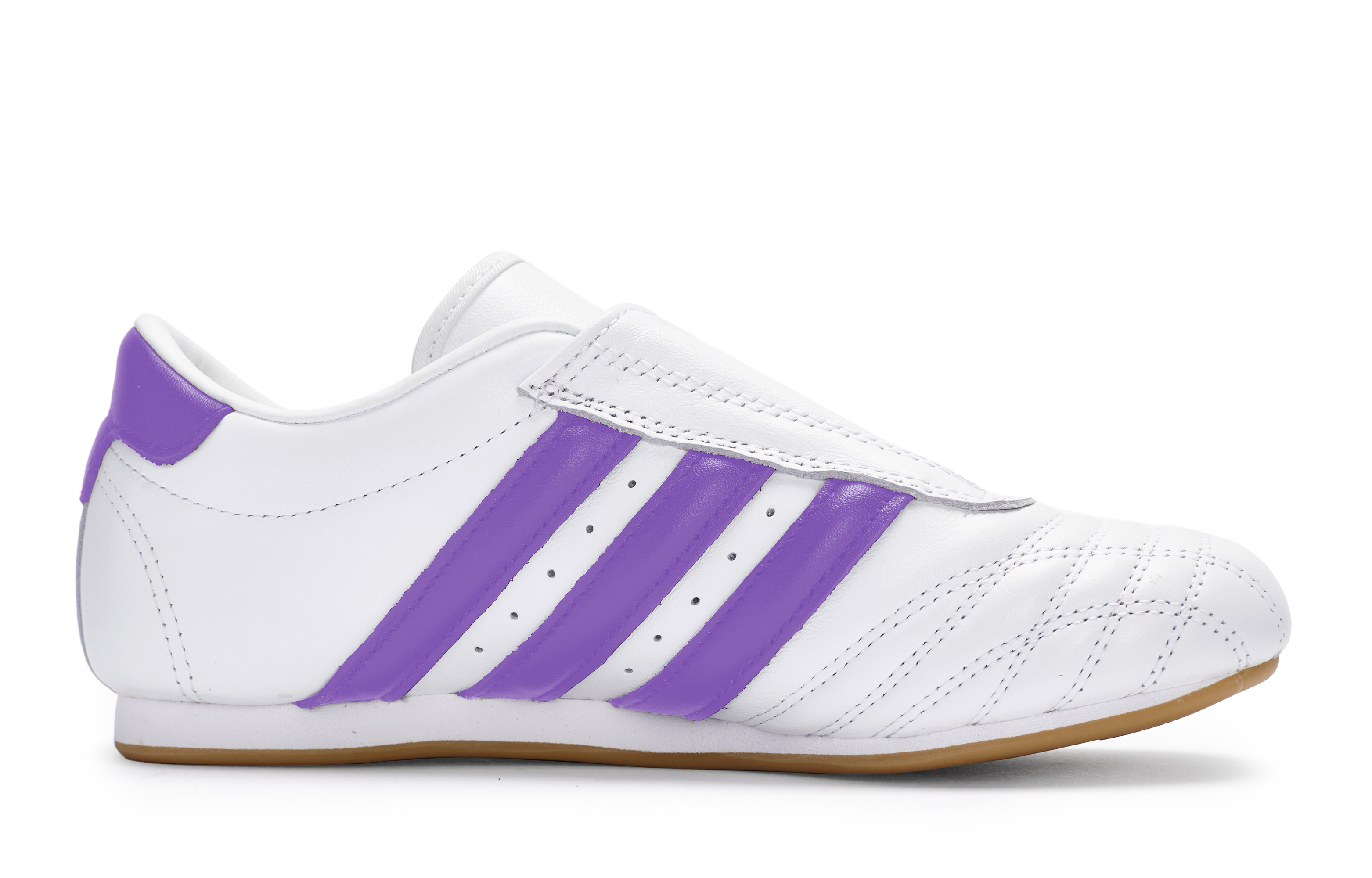 Adidas Originals Taekwondo Slip Resistant And Abrasion Resistant Coverage Low Top Training Shoes Unisex White Purple купить в интернет-магазине Yoocart с быстрой доставкой по России.
