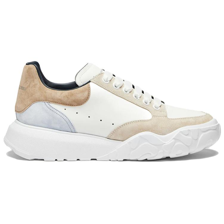 Alexander McQueen Court Trainers White Beige Lavender