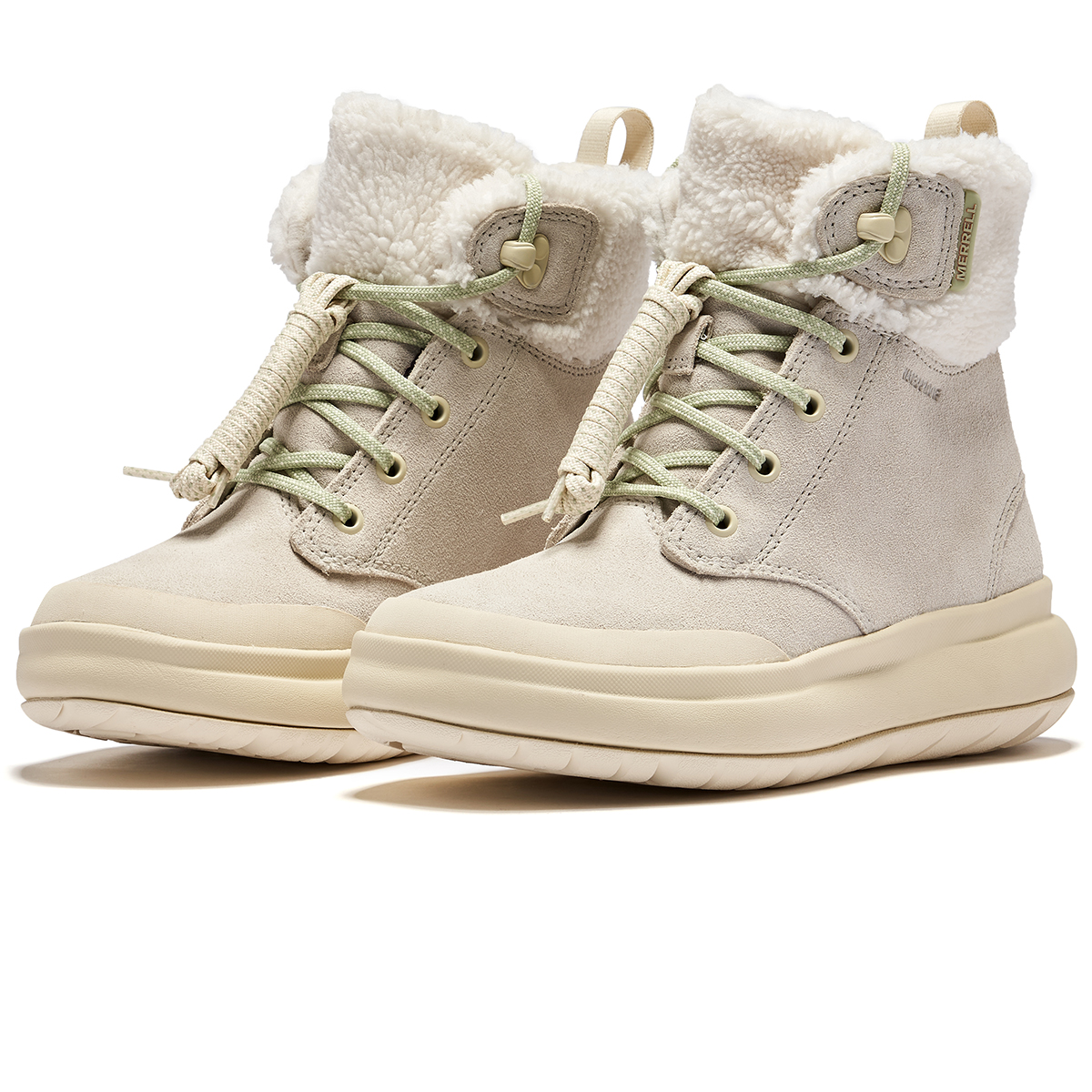 MERRELL Slip Resistant Thermal Mid Top Outdoor Shoes Women's Light Gray купить в интернет-магазине Yoocart с быстрой доставкой по России.