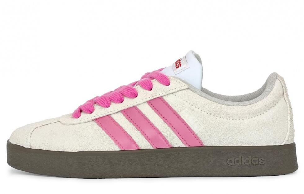 Adidas Neo Anti-Slip Wear-Resistant Low-Top Skateboard Shoes Unisex Ecru