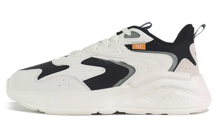 361° Shock Absorbers Slip Resistant Abrasion Resistant Low top Casual Shoes Women's White Black