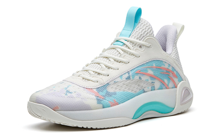 Anta Cement Bubble 2.0 Low-Top Performance Basketball Shoes Men's White Purple купить в интернет-магазине Yoocart с быстрой доставкой по России.