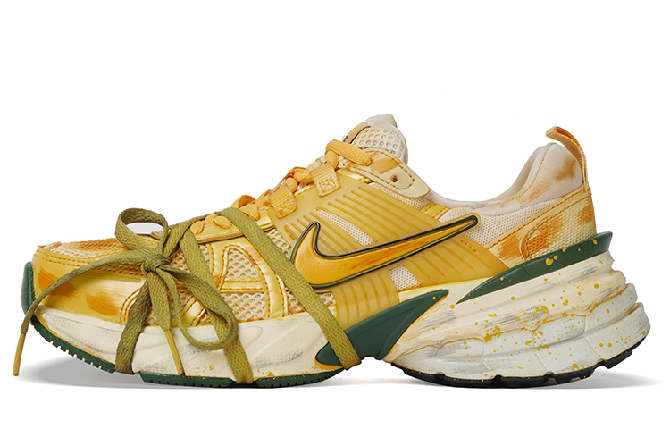 Nike V2K Run Low Top Running Shoes Women's Yellow