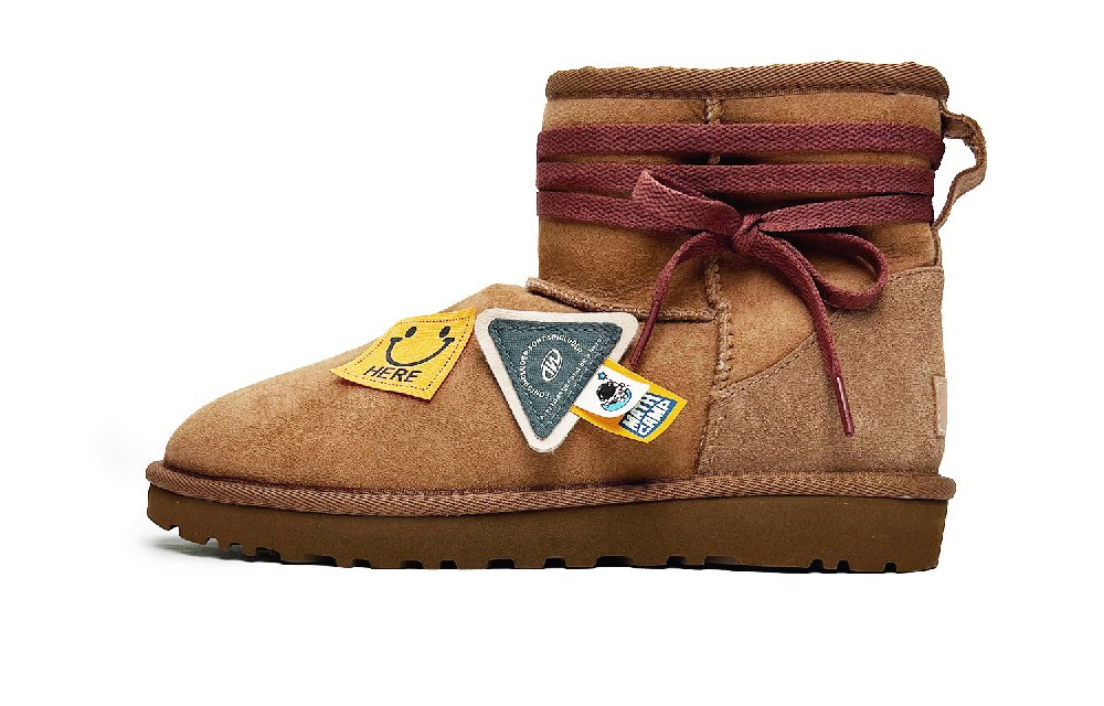 UGG CLASSIC MINI Warm Warm And Wear-Resistant Short Snow Boots Women's Tan