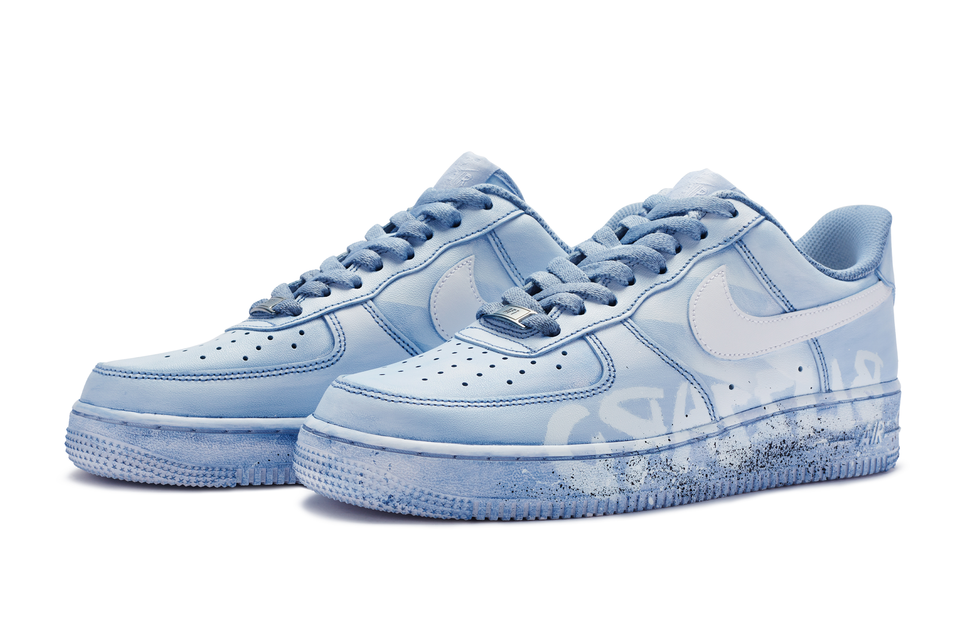 Nike Air Force 1 LE Low Top Skateboard Shoes GS White Blue купить в интернет-магазине Yoocart с быстрой доставкой по России.