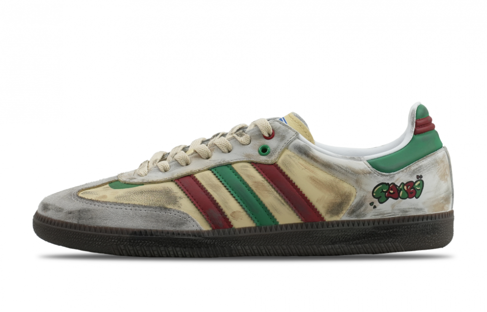 Adidas Originals SAMBA OG Low-Top Skateboard Shoes Unisex Beige Gray