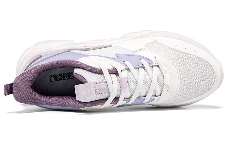 361° Breathable Low-Top Casual Shoes Women's Purple White