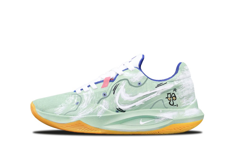 Nike Precision 6 Cushioned Slip Resistant Abrasion Resistant Low Top Basketball Shoes Men's White Green Blue