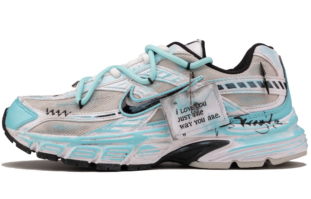 Nike Initiator Abrasion Resistant Low Top Running Shoes Men's Light Blue