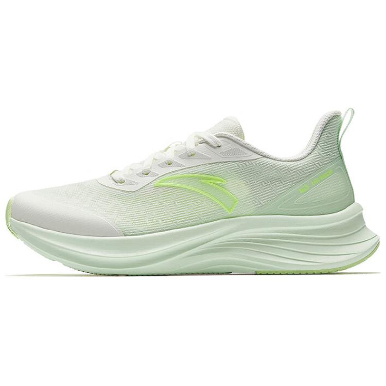 Anta Running Collection Breathable Rebound Lightweight Low Top Casual Running Shoes Women's White Green