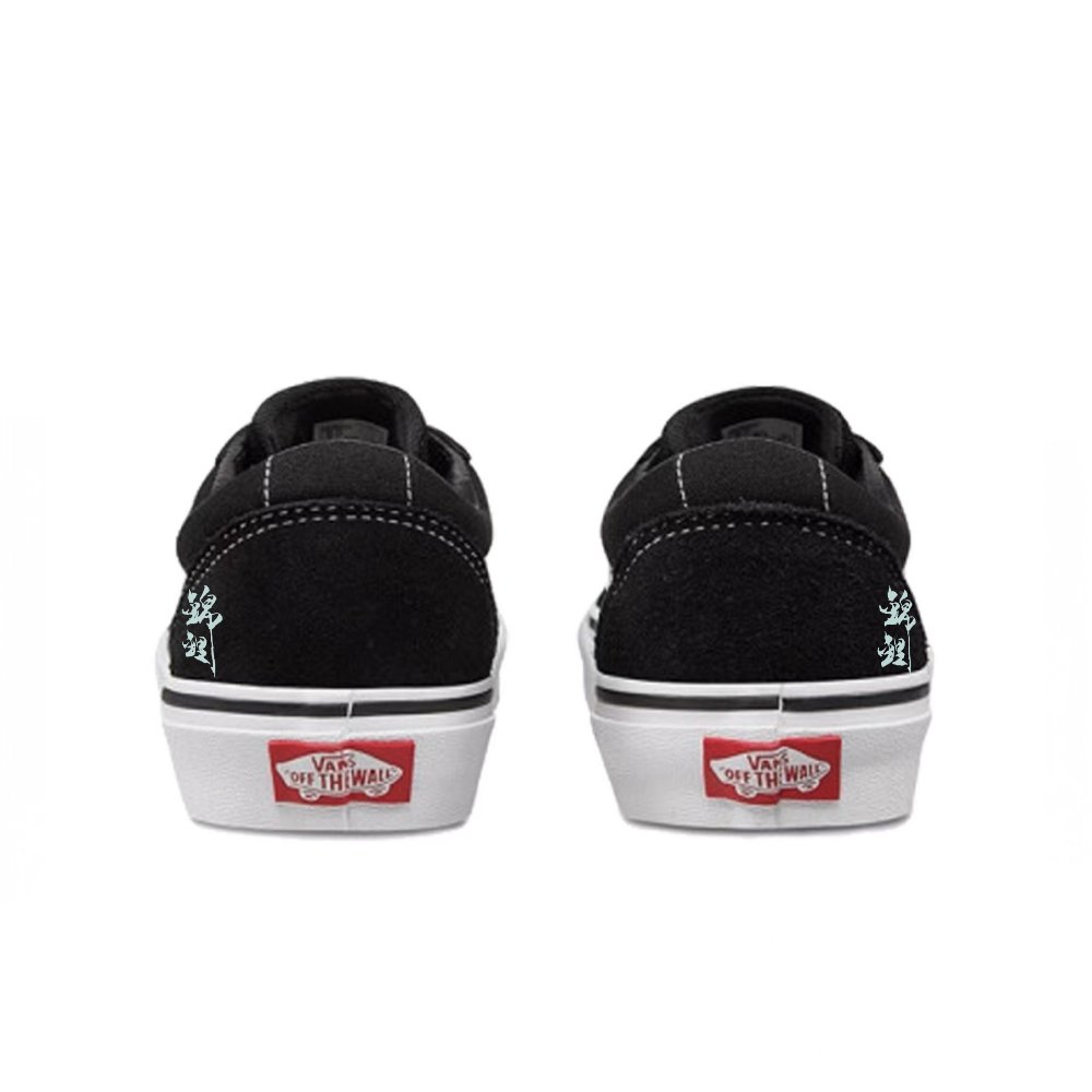 Vans Ward Anti Slip Wear Resistant Low Top Skateboard Shoes Unisex Black Green