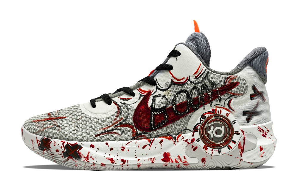 Nike Trey 5 EP Cushioning, Wear Resistant Mid Top Basketball Shoes Unisex Red Gray Black