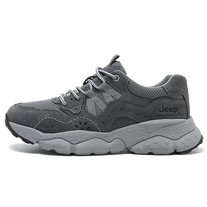 Jeep Low Top Hiking Shoes Men's Gray