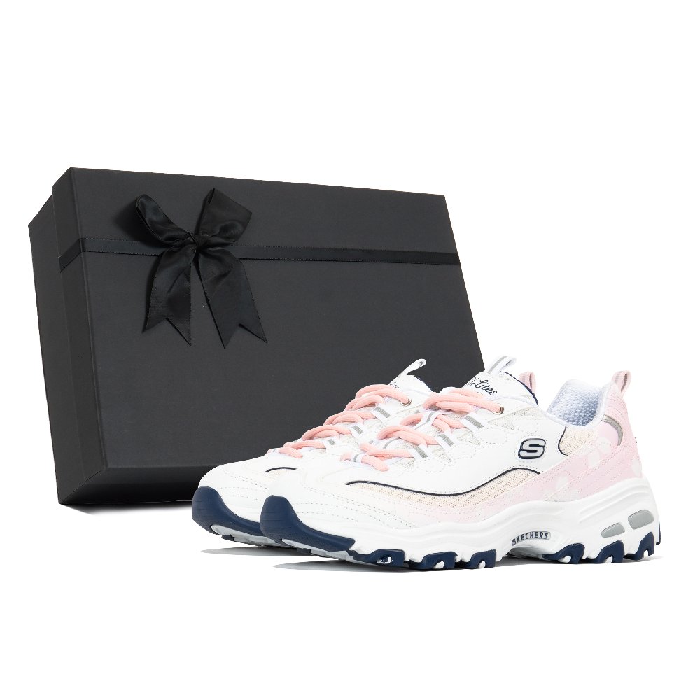 Skechers D'Lites 1.0 Chunky Sneakers Women's Low-Top Pink/White
